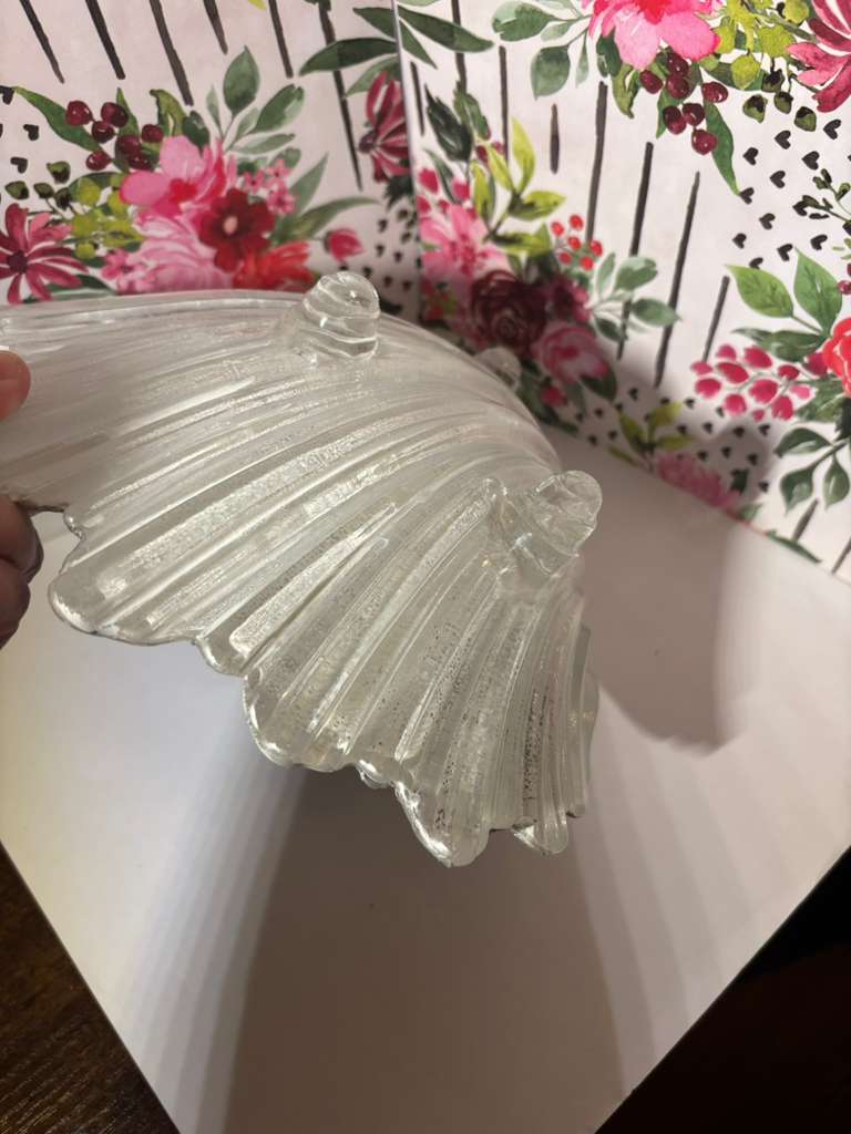 Seashell Decoupage glass Decoration