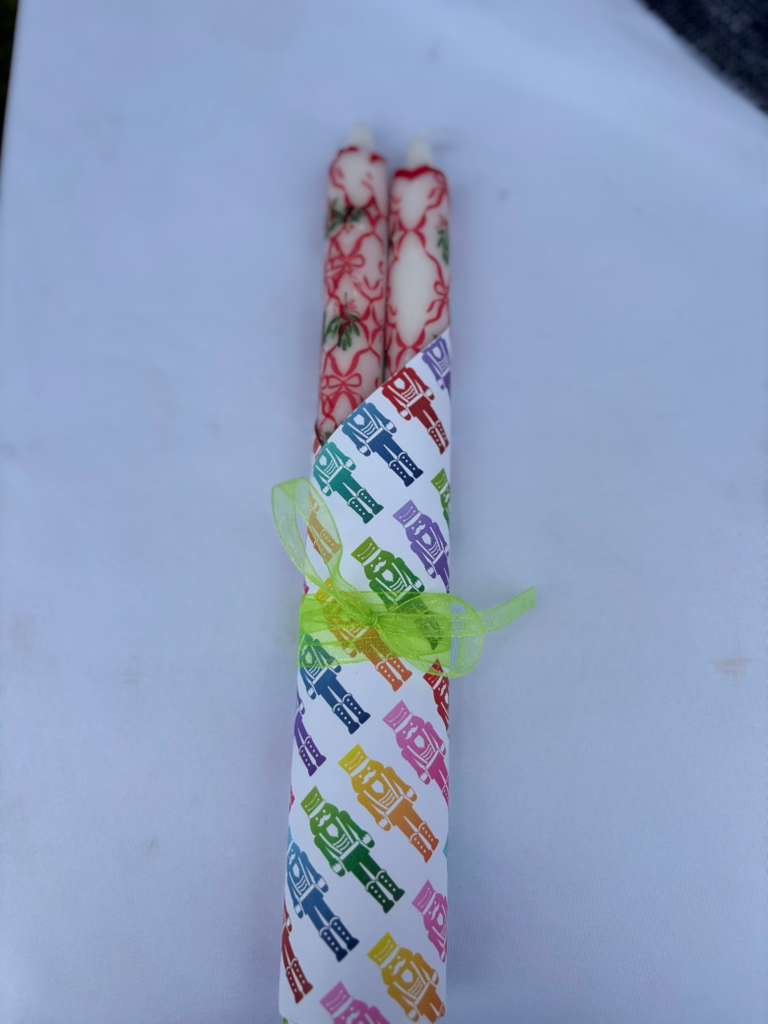 Christmas Decoupage Candles